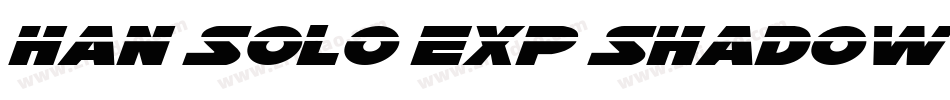 Han Solo Exp Shadow LasItal字体转换